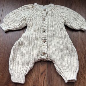 Quincy Mae chunky Knit One Piece sz 0-3mo